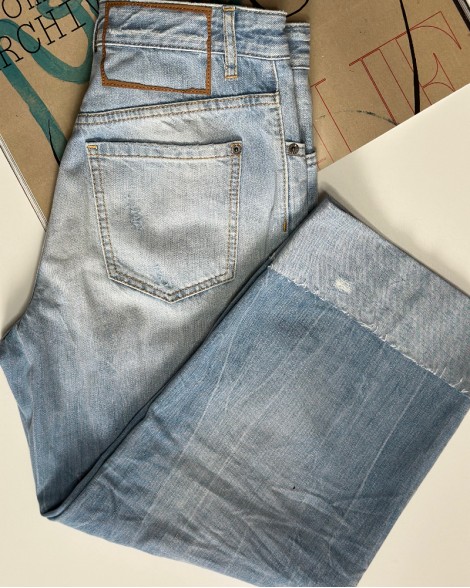 Džíny dámské Dsquared2 světlé modré L.A.Jean